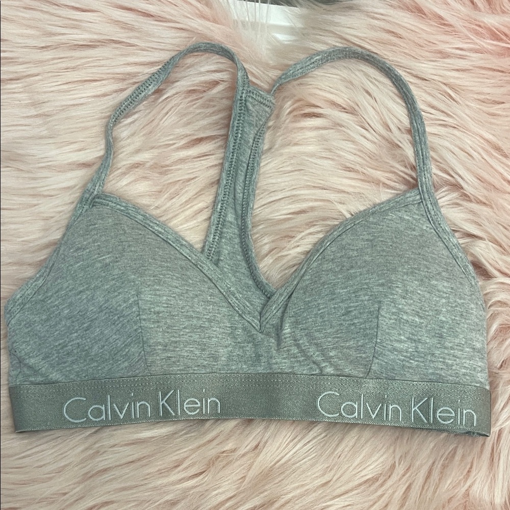 Calvin Klein Heather Gray Bralette